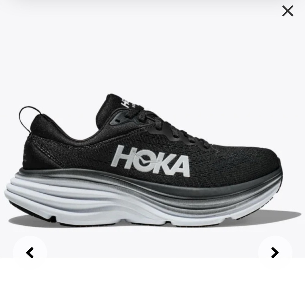 Hoka Black and Gray Sneakers